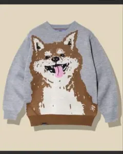 現行品　男女　8800円　笑う柴犬 IMPACT ジャガードニットセーター