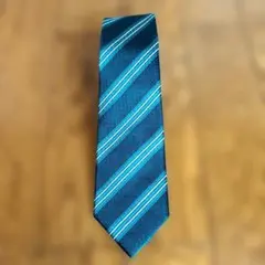 DAKS　ネクタイ　ストライプ　グリーン系