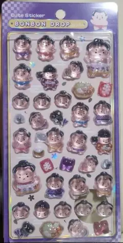 【正規品】ボンボンドロップシール　和柄　お相撲さん　BONBON DR