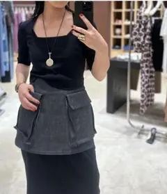 試着のみ<6 roku> WAIST POCKET APRON/ラップスカートのサムネイル