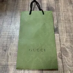 GUCCI エンボス加工 グリーンショップバッグ