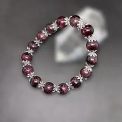 【限定】高品質天然石パワーストーン　ガーネットブレスレット　10㎜