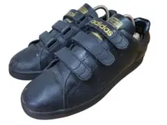 adidas スタンスミス CF 黒金 ベルクロ スニーカーS75189のサムネイル