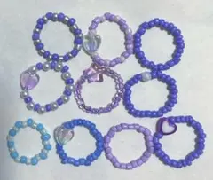 ビーズ　ビーズリング　ハンドメイド　まとめ売り