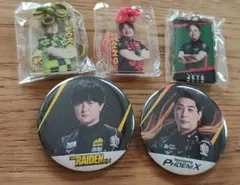 Ｍリーグ　ガチャガチャ　キーホルダー　缶バッチセット