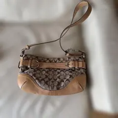 コーチ ハンドバッグ ソーホー ミニシグネチャー キャンバス レザー