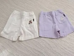 プティマイン　ショートパンツ2点セット　80㌢