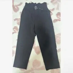 ストレートパンツ ストレッチ ブラック