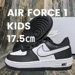 17.5cm ナイキ キッズ エアフォース 1 パンダ 白/黒