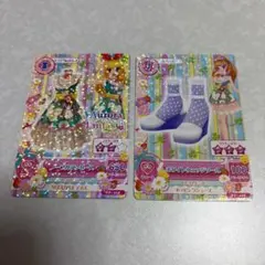 アイカツ ノーブルワンピース ホワイトウェッジソール 星宮いちご 姫里マリア