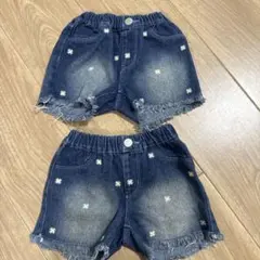 ELFINDOLL CLASSIC 花柄刺繍 半ズボン　西松屋