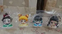鬼滅の刃 おねむたん 遊郭 炭子 猪子 善子 堕姫　 4個セット フィギュア
