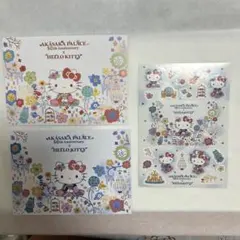 迎賓館50周年記念　ハローキティーポストカード２枚とシール3点セット