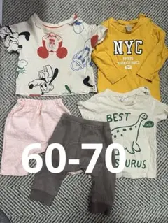 夏服　保育園　Tシャツとパンツセット 60-70 まとめ売り7点