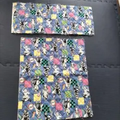 鬼滅の刃柄　キルティング生地　2カット