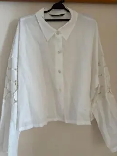 CIVARIZE シヴァーライズ レースアップ シアーシャツ 白 46 - メルカリ