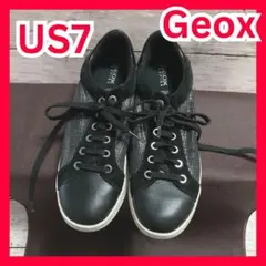Geox スニーカー　レディース　25cm 黒　イタリア　パリス　ジェオックスのサムネイル