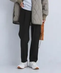 【着画】グリーンレーベルリラクシング オルマイウラキモウテーパードパンツ