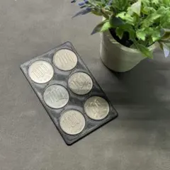 【極薄1.8mm】クレジットカードサイズ 薄型コインケース 600円分 ブラック
