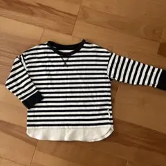 ストライプ 長袖カットソー　110㎝