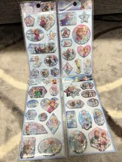 アナと雪の女王ウォーターシール4枚★海外公式アナとエルサ★ディズニープリンセス