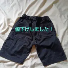 COMME CA ISM 黒 ハーフパンツ 110A