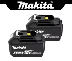 Makita BL1860B 6.0Ah バッテリー 2個セット - メルカリ