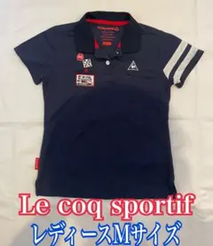 Le coq sportif レディース Mサイズ ポロシャツ　ネイビー