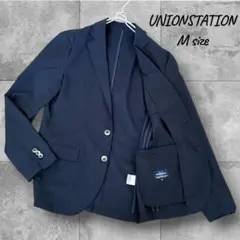 【新品】UNIONSTATION/洗える/メンズビギ テーラード 夏ネイビーMのサムネイル