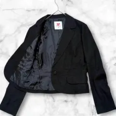 【美品】 courreges テーラードジャケット ペプラム M フォーマルのサムネイル
