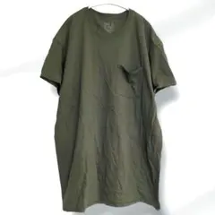 フルーツオブザルーム Tシャツ クルーネック 半袖 無地 XL 深緑 綿のサムネイル