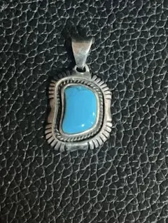 ナバホ族 ターコイズ silver シルバー 925 トップ ネックレス