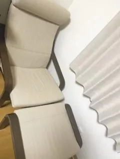 IKEA ポエング　オットマンセット　ブラウン