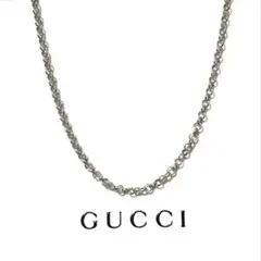 美品✨ グッチ GUCCIネックレス あずきチェーン 50cm シルバー Ag