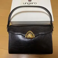 ungaro ハンドバッグ　ブラック　レザー パーティバッグ　ショルダー 楽天市場】ウンガロ バッグ フォーマルの通販
