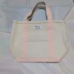 オーシバル　ORCIVAL トートバッグ　S キャンバストートバッグ　ピンク　白