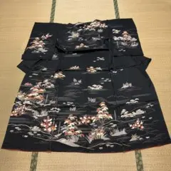 逸品　黒地 訪問着 松竹梅 宝尽くし文様 袷 逸品 黒地 訪問着 松竹梅 宝尽くし文様 袷 - メルカリ