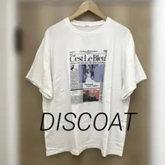 ディスコート◆アソートニュースペーパーグラフィックTシャツ◆ユニセックスのサムネイル