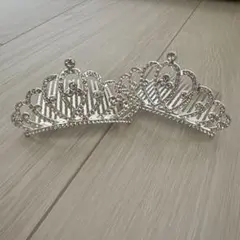 シルバークラシックティアラ2個セット