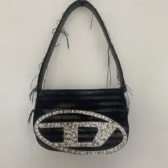 DIESEL ディーゼル 1DRロゴプレート バッグ ブラック - メルカリ