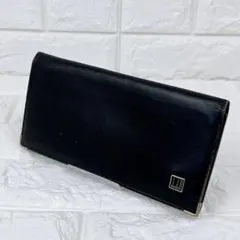 ダンヒル dunhill 長財布 二つ折り レザー ロゴ金具 ブラックのサムネイル