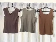 3点セット　グレイル　キャミソール　タンクトップ　無袖　刺繍　まとめ売り