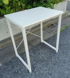 シンプルパソコンデスク (六角レンチつき) 白 ホワイト 60×45×70cmのサムネイル