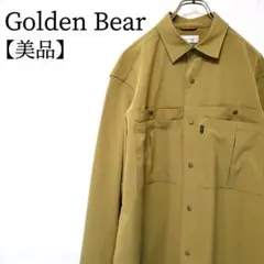 【美品】Golden Bear　ストレッチ　スナップボタン　ポケット付き　シャツ