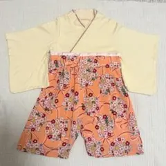 SWEET MOMMY ベビー袴 袴ロンパース お食い初め アプリコット 90