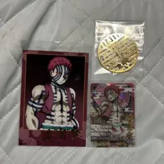 鬼滅の刃　ステンドグラスカード　猗窩座　箔押し　レアカード