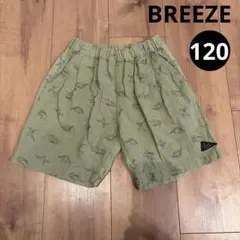 【極美品】ブリーズ ハーフパンツ ショートパンツ 恐竜 キッズ 120