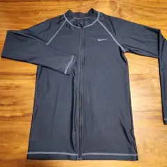 Nike 黒 ジップアップ ラッシュガード