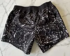 Reebok レディース　ランニングパンツ　スプラッシュデザイン XS ブラック