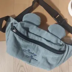ミッキーマウス耳付きボディバッグ